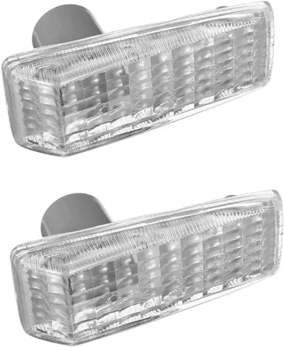 Miniatura 2 de Riloer Cubiertas de luz de señal de giro ABS, carcasa de lámpara de repetidor de luz de señal de marcador lateral sin bombilla, compatible con Ámbar