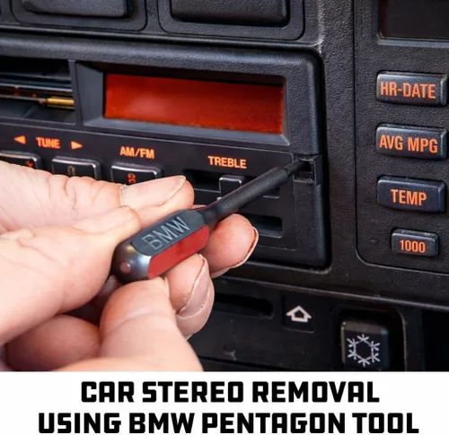 Miniatura 3 de Powerbuilt Juego de herramientas de extracción e instalación de radio y antena, llaves de extracción de sistema estéreo para automóvil, 19 piezas