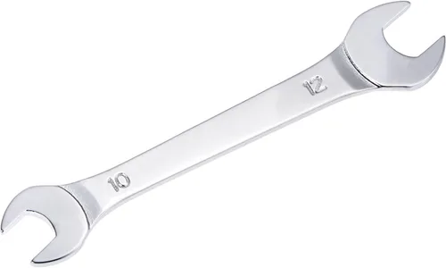 uxcell Llave fina de extremo abierto, espejo métrico de 0.394 in x 0.472 in, acero de alto carbono, para mantenimiento doméstico y reparaciones