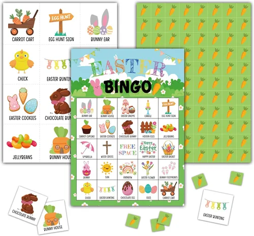 Miniatura 9 de Tarjetas de juego de bingo para baby shower, juego de bingo para 24 jugadores, actividades en interiores y exteriores, fiesta de baby shower
