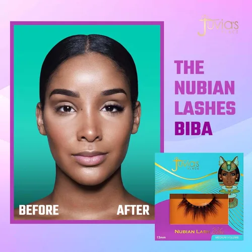 Miniatura 4 de Juvia's Place Nubian Lashes Biba - Extensión de pestañas para uso diurno o nocturno, pestañas de visón veganas, pestañas esponjosas sin crueldad