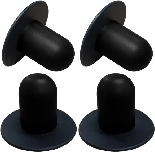 Repuesto de tapón de orificio de filtro para bomba de piscina Bestway e Intex Coleman y Summer Escape Pools, tapón de pared (negro) 4 unidades