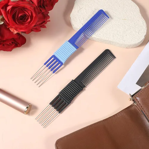 Miniatura 4 de 2 peines con púa para el cabello, peine para peinado, peinetas de elevación para mujeres y hombres, cabello rizado con puntas en las puntas, peines
