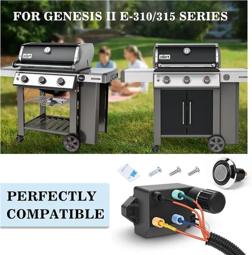 Miniatura 2 de GRISUN 66354 Kit de encendido de parrilla para parrillas de gas Weber Genesis II 310/315 (2017 y más recientes) - E310 S310 SE310 E315 S315 CE310