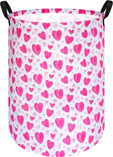 Miniatura 20 de Cesta de almacenamiento para ropa sucia para niños, cesta organizadora de lavandería, caja de ropa, cesta de regalo con asas (unicornio)