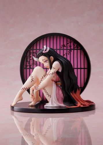 Miniatura 6 de Aniplex Demon Slayer: Kimetsu no Yaiba Statuette Entertainment District Arc Nezuko Kamado (versión avanzada de formulario demonio)