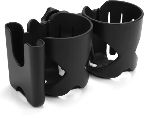 Miniatura 15 de Accmor Portavasos universal para cochecito, portavasos para silla de ruedas Walker, bicicleta giratoria de 360°, accesorios de fijación para Negro