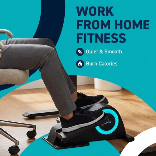 Miniatura 7 de Cubii JR1, elíptica debajo del escritorio, ejercitador de pedal de bicicleta para debajo del escritorio, elíptica sentada, trabajo desde casa, mini