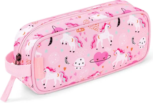 Miniatura 9 de Estuche para lápices Choco Mocha para niñas, estuche suave con cierre para niñas, estuche para lápices para la escuela, bolsa de lápices arcoíris