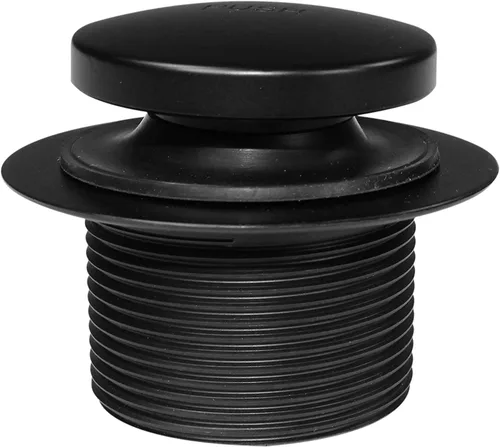 Miniatura 7 de Set de tapón de drenaje Westbrass con sistema de presión con el pie para bañera, con dos agujeros en placa frontal de desagüe, de metal pulido, Mate