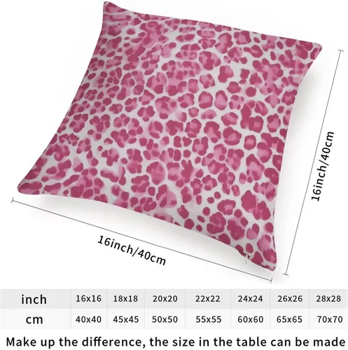 Miniatura 2 de ArogGeld Fundas de cojín con estampado de guepardo rosa intenso, funda de cojín de doble cara con cremallera para sofá de oficina, silla de A-16
