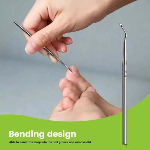 Miniatura 2 de BEZOX Juego de Corrector de Uñas Encarnadas - 40 Piezas de Tiras Enderezadoras de Uñas sin Dolor con Elevador de Uñas del Pie - Kit de Herramientas