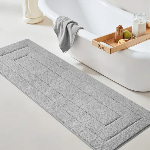 Miniatura 69 de GRANNY SAYS Alfombras de baño antideslizantes, lavables, extra suaves y absorbentes de agua para baño, alfombra de baño peluda de felpa, alfombra