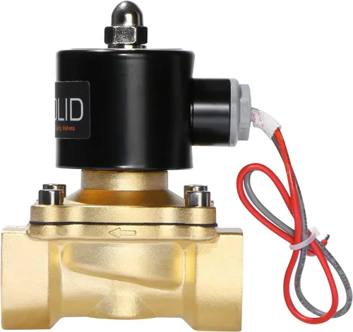 Miniatura 6 de U.S. Solid 1" Válvula electromagnética eléctrica de latón 24VAC Normalmente cerrado VITON aire no potable combustible del agua