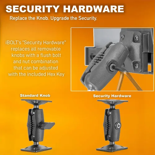 Miniatura 5 de iBOLT TabDock Dock'n Lock Bizmount - Soporte de base de taladro de bloqueo industrial resistente para todas las tabletas de 7 a 10 pulgadas