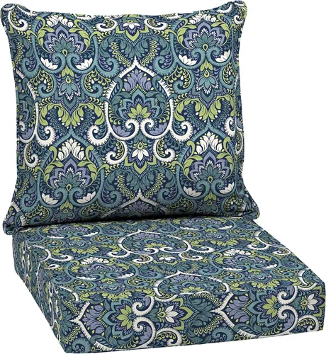 Miniatura 31 de Arden Outdoor Deep Seat Cushion Set, 24 x 24 pulgadas, Cojín para exteriores resistente al clima, a la lluvia y a la decoloración para silla, sofá