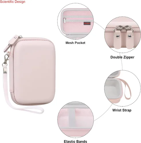 Miniatura 4 de Elonbo Estuche de transporte para cámara instantánea Fujifilm Instax Mini EVO/cámara híbrida de película instantánea EVO, 2 en 1 portátil mini