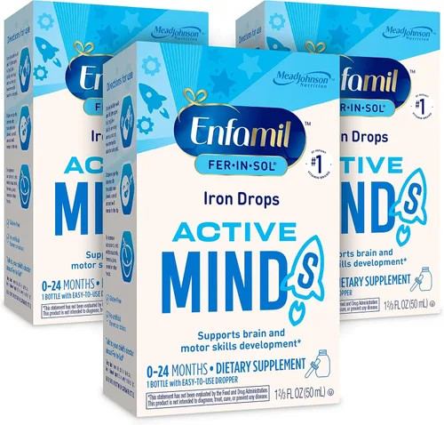 ​Enfamil Fer-In-Sol, paquete de de 3, Rojo, 2, 3