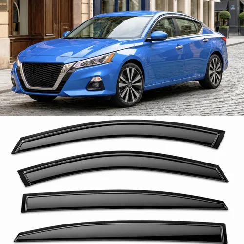Miniatura 49 de 2016-2021 Protectores de Lluvia Adhesivos para Honda Civic Sedan, Deflectores de Visera Lateral EX EX-L LX Sport Touring, Sombras de Ventilación