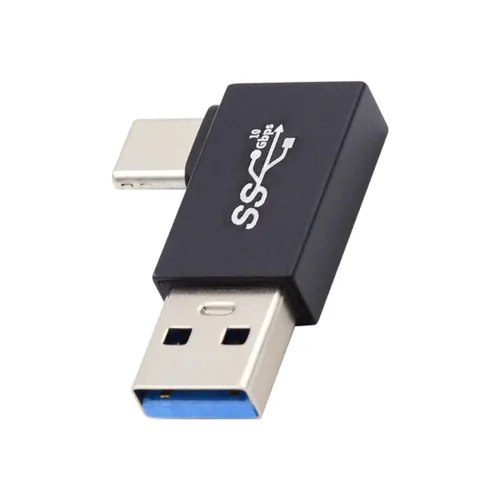 Miniatura 9 de chenyang Conector USB 3.0/3.1 USB C a USB 3.0 Datos 10Gbps Adaptador de carga 90 grados en ángulo abajo