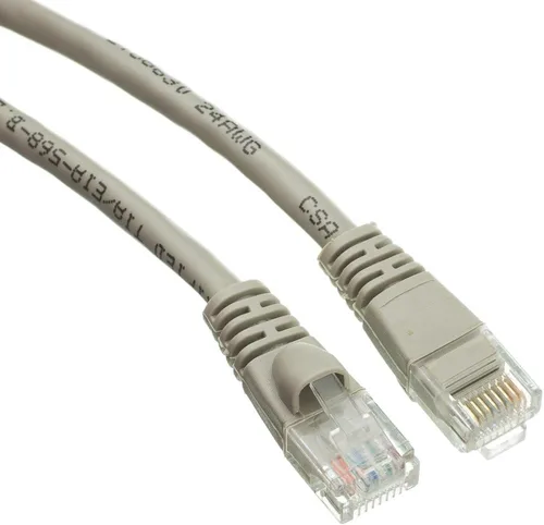 Miniatura 8 de CableWholesale Cable de conexión Ethernet Cat6a blanco de 7 pies, sin enganches/arranque con conector RJ45, 500 MHz, 24 AWG, UTP