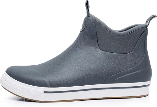 Miniatura 4 de WTW Botas de lluvia unisex para hombres y mujeres, botas de goma impermeables para pesca, botas de neopreno, zapatos de jardín al tobillo