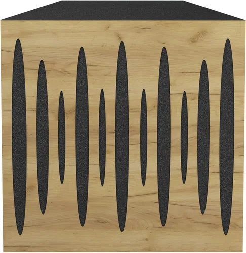 Miniatura 2 de Paquete de 4 trampas para bajos de esquina difusa de absorción de sonido «Pulso» 19.7 x 19.7 x 4 pulgadas Absorción - Difusión - Reflexión
