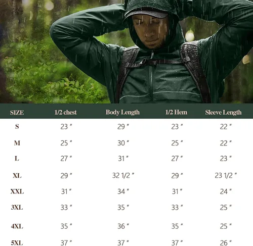 Miniatura 4 de Men's Rain Jacket Cycling Running Jackets Waterproof Raincoat with Hood Windbreaker Hiking Jacket Rain Coat