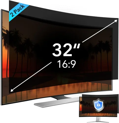 Miniatura 16 de Paquete de 2 pantallas de privacidad de computadora de 34 pulgadas para monitor de pantalla ancha de relación de aspecto 21:9, protección ocular
