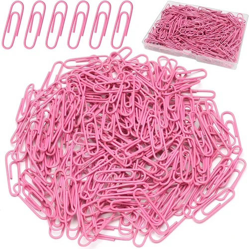 Miniatura 7 de Elisel Clips de papel de colores, 200 piezas de tamaño mediano (1.3 pulgadas), duraderos y resistentes al óxido, ideales para oficina, escuela y uso