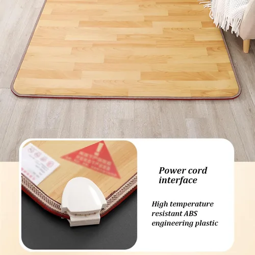 Miniatura 5 de Electric Heated Area Rug, Heated Floor Carpet with 12H Timing Function, Indoor Space Heater, Foot Warmer, Mobile Floor Heating Pads for Home, Living