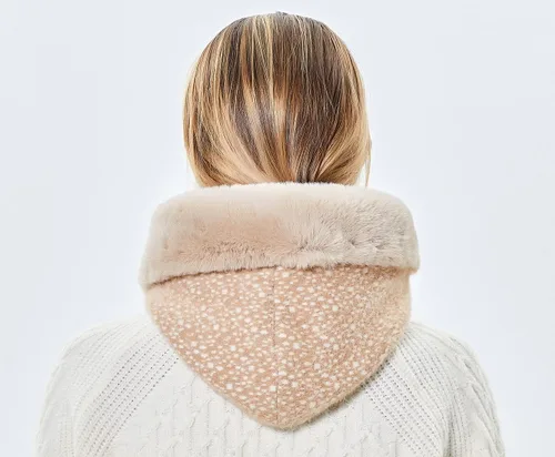 Miniatura 5 de Gorros de invierno para mujer, pasamontañas, bufanda, para clima frío, conjunto para mujer, gorro con capucha