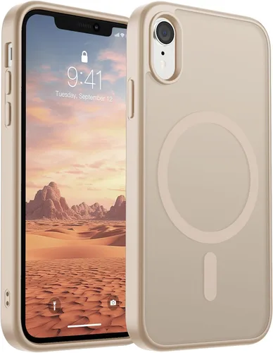 Miniatura 47 de SUPFINE Funda magnética para iPhone 11 Pro Max (compatible con MagSafe) (protección contra caídas de grado militar), delgada, translúcida mate, a