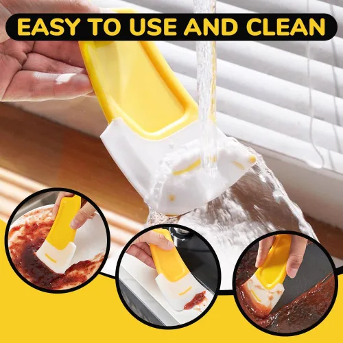 Miniatura 3 de Juego de espátulas de silicona de grado alimenticio para cocina, espátula de goma resistente al calor, herramienta de cocina raspadora sin arañazos