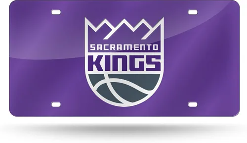 Miniatura 42 de Rico Industries Placa de matrícula metálica con incrustaciones láser de la NBA