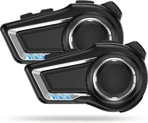 Miniatura 8 de X10 - Auriculares Bluetooth para casco de motocicleta V5.4, sistema de comunicación de intercomunicación de grupo de 10 jinetes, cancelación