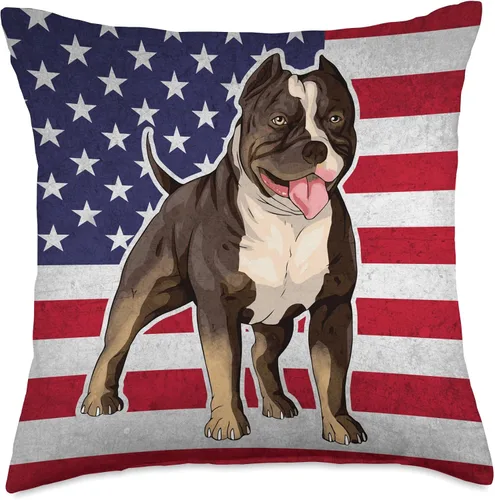 Miniatura 5 de American Bully Gifts & Accessories American Bully Breed-Bulldog - Almohada para perro, 16 x 16 pulgadas, multicolor