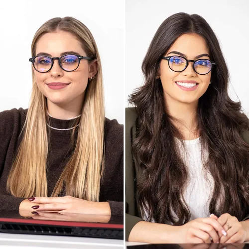 Miniatura 6 de Readerest Round Blue Light Reading Glasses - Computer Glasses w/Spring Hinges - UV Protection, Anti Glare & Eye Strain