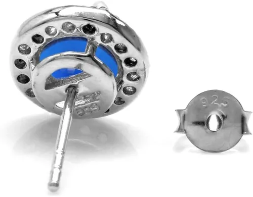 Miniatura 3 de Silvershake - Juego de pendientes de plata de ley 925 (0.236in)