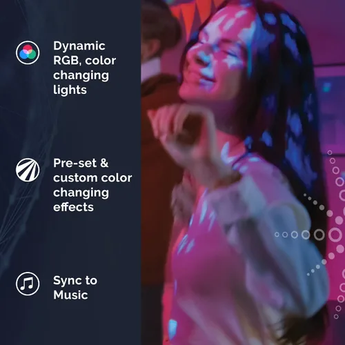 Miniatura 6 de Satco S11254 Starfish - Bombilla LED inteligente A19 de 10 vatios que cambia de color, funciona con Siri, Alexa, Google Assistant, SmartThings