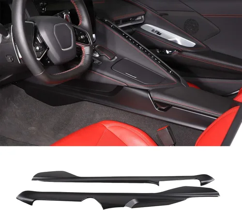Miniatura 9 de Co-Pilot - Cubierta de panel lateral de caja de reposabrazos compatible con Chevrolet Corvette C8 2020-2026, moldura de panel lateral del conductor
