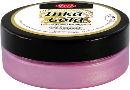Miniatura 11 de Viva Decor Inka Gold Gilding Wax2.3 oz (violeta) - Pasta de pulido metálica a base de cera de fácil aplicación. Brillo metálico de secado rápido