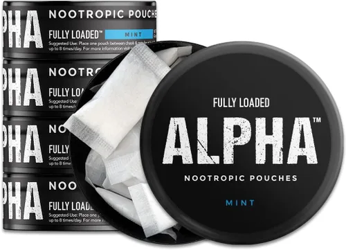 Miniatura 15 de Bolsas Nootrópicas Alpha Fuel Completamente Cargadas (Wintergreen Fuel) - Bolsas de Energía Nootrópicas con Cafeína, Alpha GPC, Tirosina, Taurina