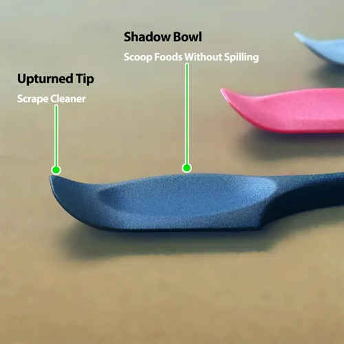 Miniatura 4 de Mini espátulas de silicona, espátula pequeña curvada con cuenco poco profundo para cocina, raspador de tarro sin costuras para cocinar hornear