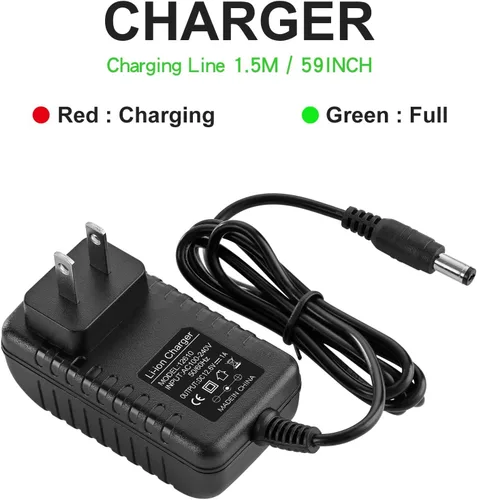 Miniatura 3 de Cargador de pistola de masaje 12v ~ 12.6v 1.0A cargador para pistola de masaje 12.6v cable de alimentación interruptor fuente de alimentación