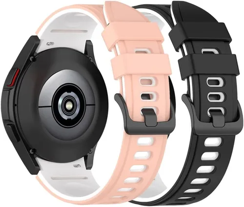 Miniatura 16 de Senter Correa de repuesto de goma suave de liberación rápida para Samsung Galaxy Watch4 de 40/1.732 in, Watch4 Classic de 1.654 in/1.811 in Smart