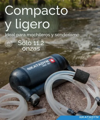 Miniatura 5 de Katadyn Hiker Pro - Filtro de agua con bomba manual para mochileros, campamentos, supervivencia de emergencia
