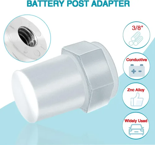 Miniatura 2 de Adaptador de poste de batería de coche: Adaptador de batería de 2 postes laterales a poste superior con rosca hembra de 3/8