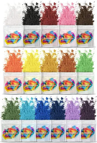 Miniatura 9 de MARBLERS Juego de colorantes en polvo de mica seguros para labios [Nudie 8 colores] Cosmético Pigmento de resina epoxi Tinte No tóxico