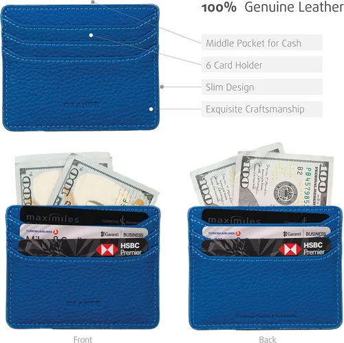 Miniatura 3 de 3633 Estuches para tarjetas, Azul, Minimalista